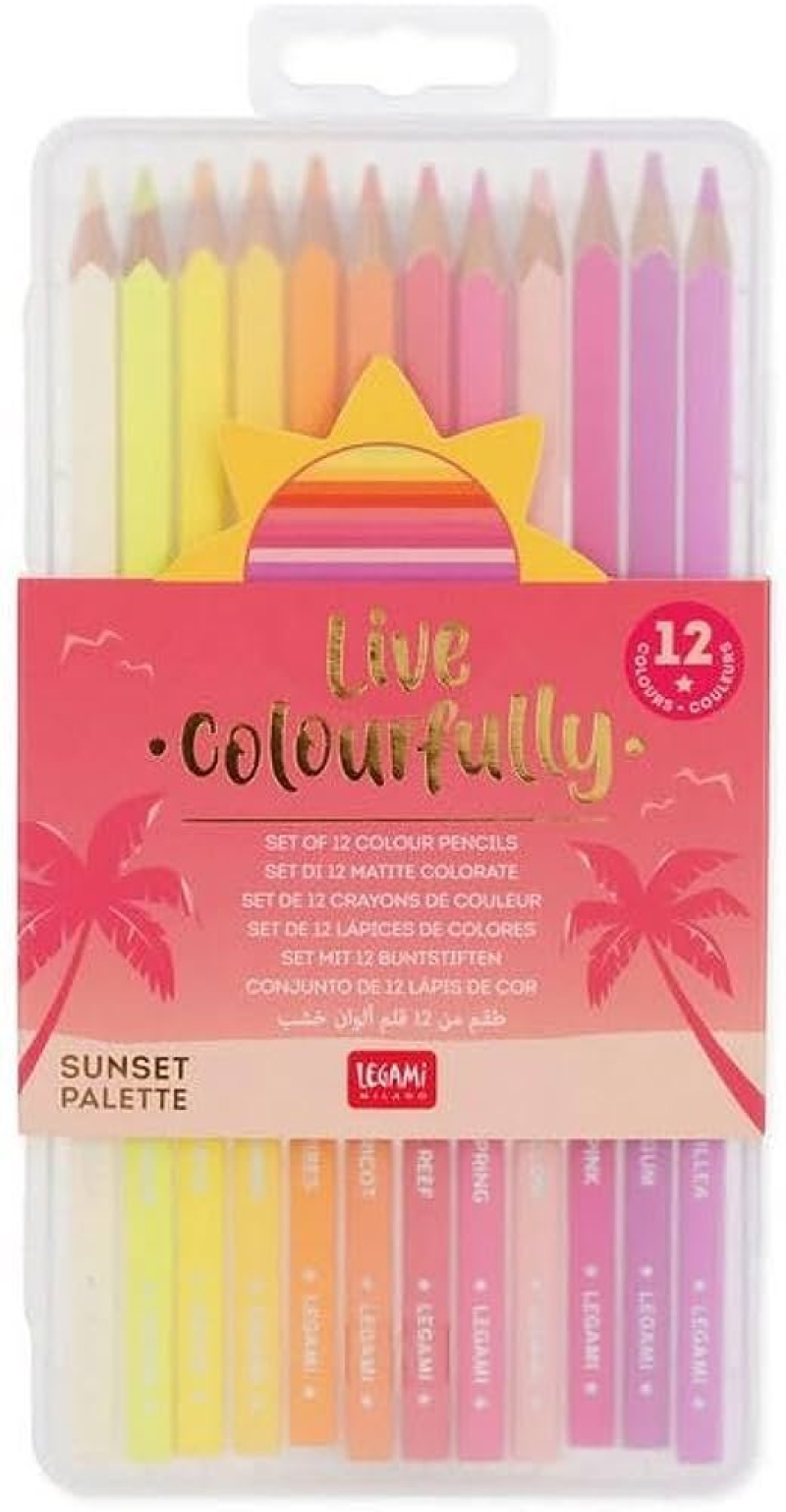 Ξυλομπογιές Legami Live Colourfully Magenta 12τεμ.