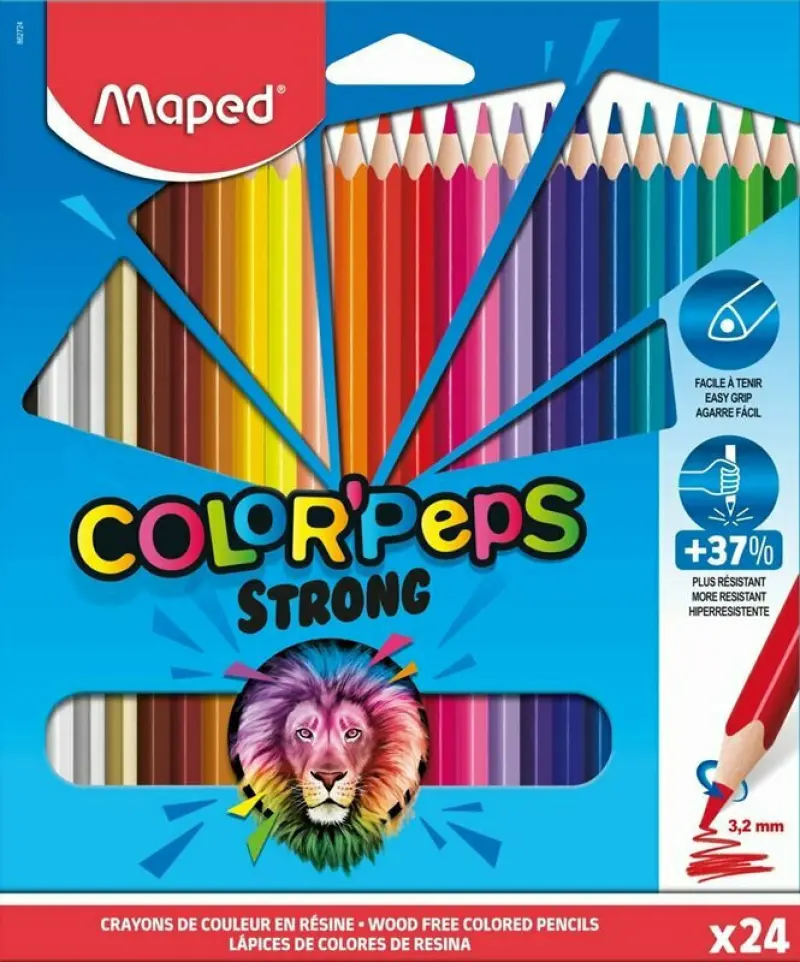 Ξυλομπογιές Maped Strong 24 τεμ