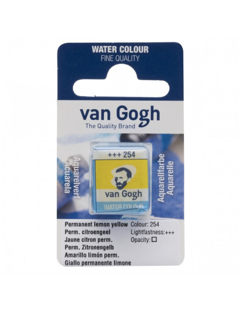 Κύβος ακουαρέλας Van Gogh Permanent Yellow Lemon 254