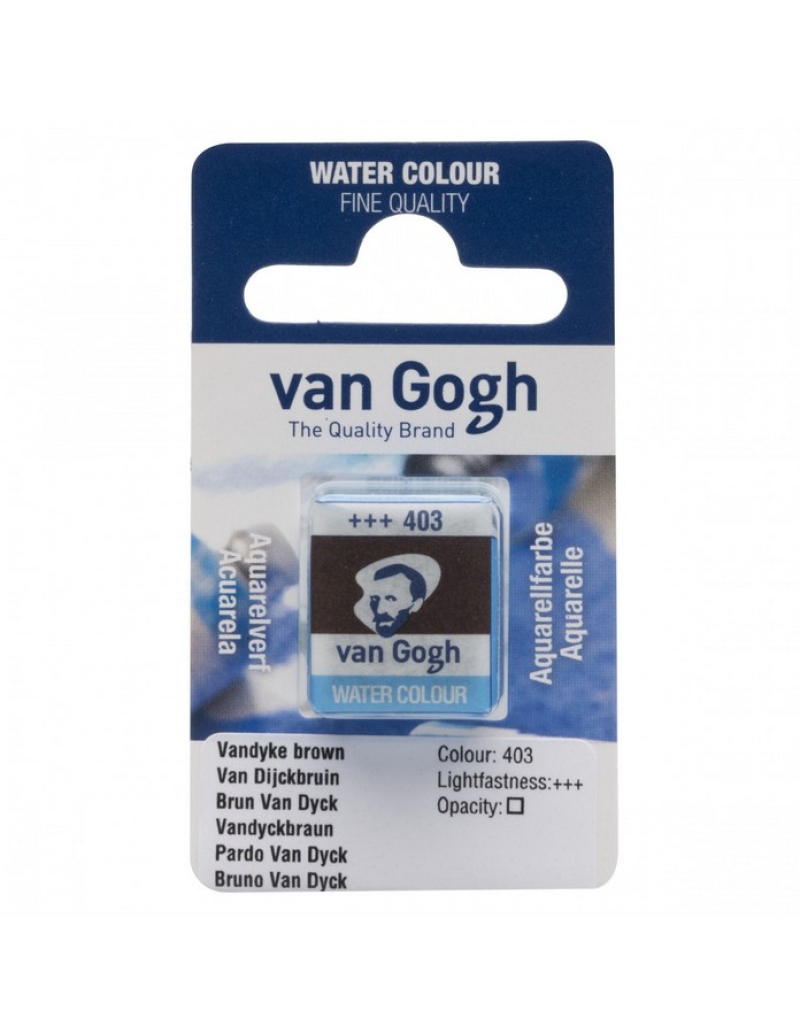 Κύβος ακουαρέλας Van Gogh Vandyke Brown 403