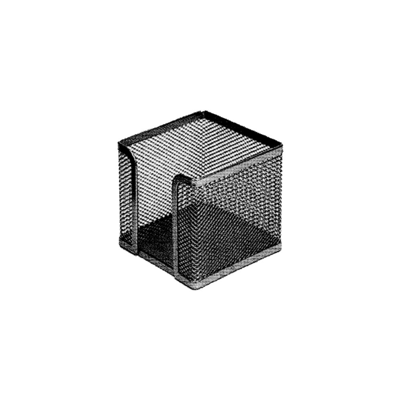 Κύβος Metron μεταλλικός κενός μαύρος 9.5x9.5