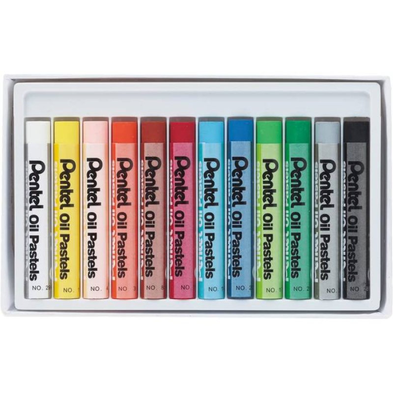 Λαδοπαστέλ Pentel 12 τεμ