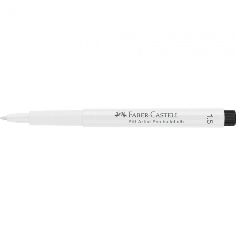 Μαρκαδόρος Faber Castell Pitt Artist λευκό 1.5