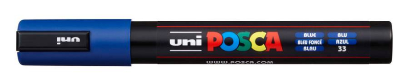 Μαρκαδόρος Posca PC-5M Blue