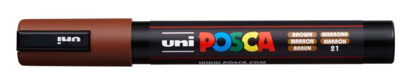 Μαρκαδόρος Posca PC-5M Brown