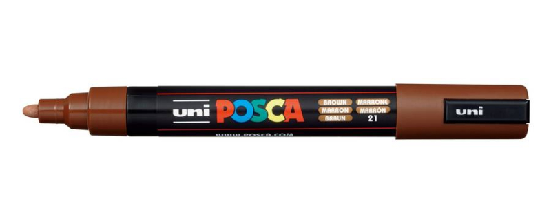 Μαρκαδόρος Posca PC-5M Brown