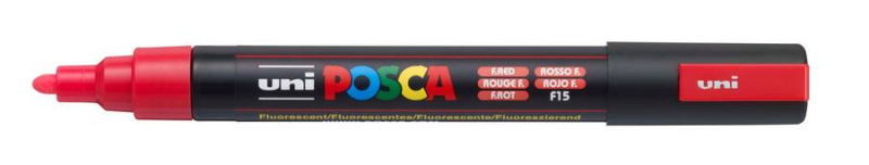 Μαρκαδόρος Posca PC-5M F. Red