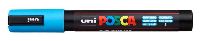 Μαρκαδόρος Posca PC-5M Light Blue