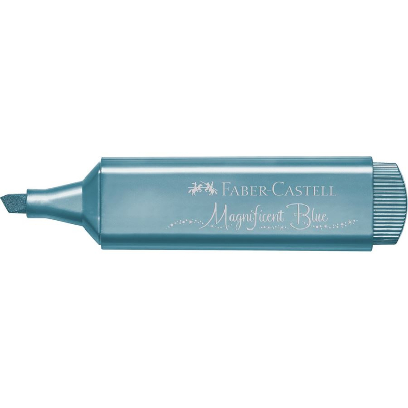 Μαρκαδόρος Υπογράμμισης Faber Castell 1546 μεταλλικό μπλε