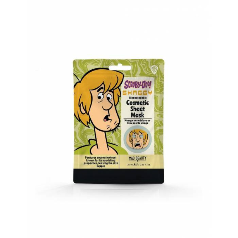 Μάσκα προσώπου Mad Beauty Scooby doo Shaggy 25ml