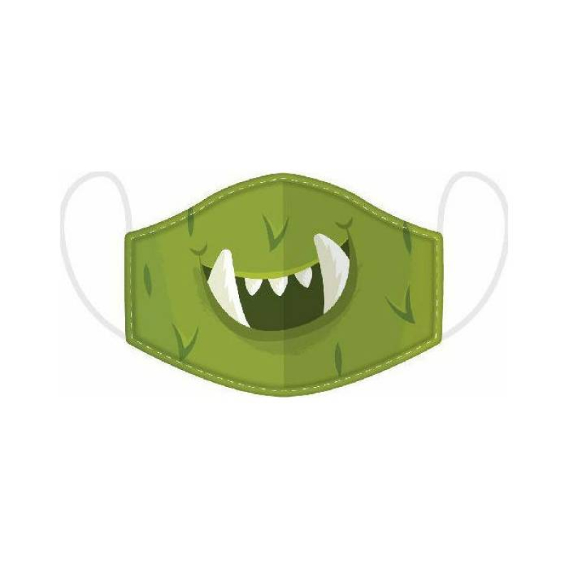 Μάσκα Puckator υφασμάτινη Monstars Green Monster small