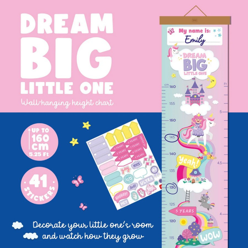 Μετρητής ύψους τοίχου Legami Unicorn