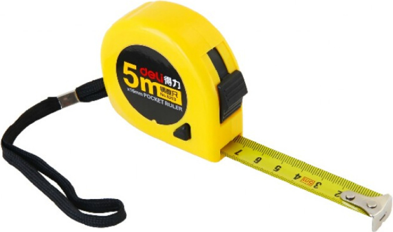 Μετροταινία Deli με αυτόματη επαναφορά 16mm x 5m