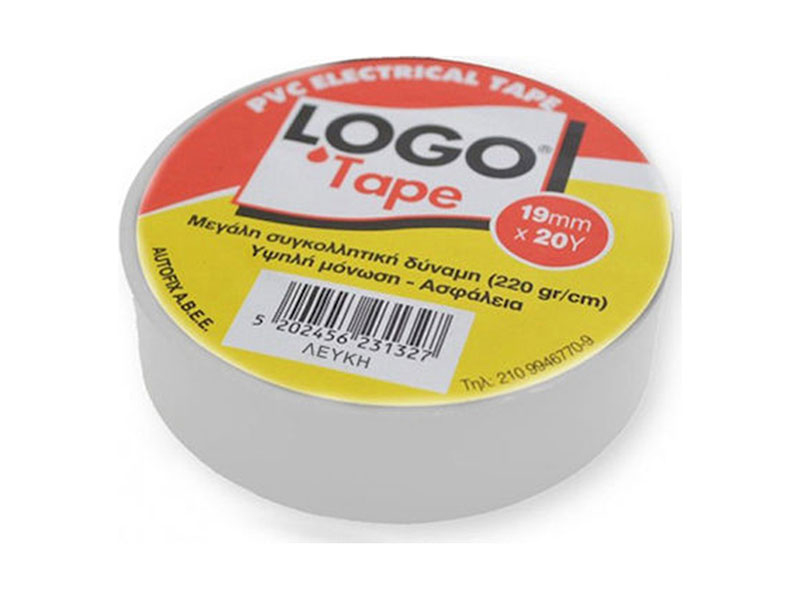 Μονωτική Ταινία Logo 19mm x 20m λευκή