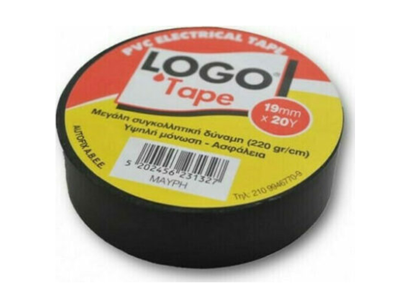 Μονωτική Ταινία Logo 19mm x 20m μαύρη