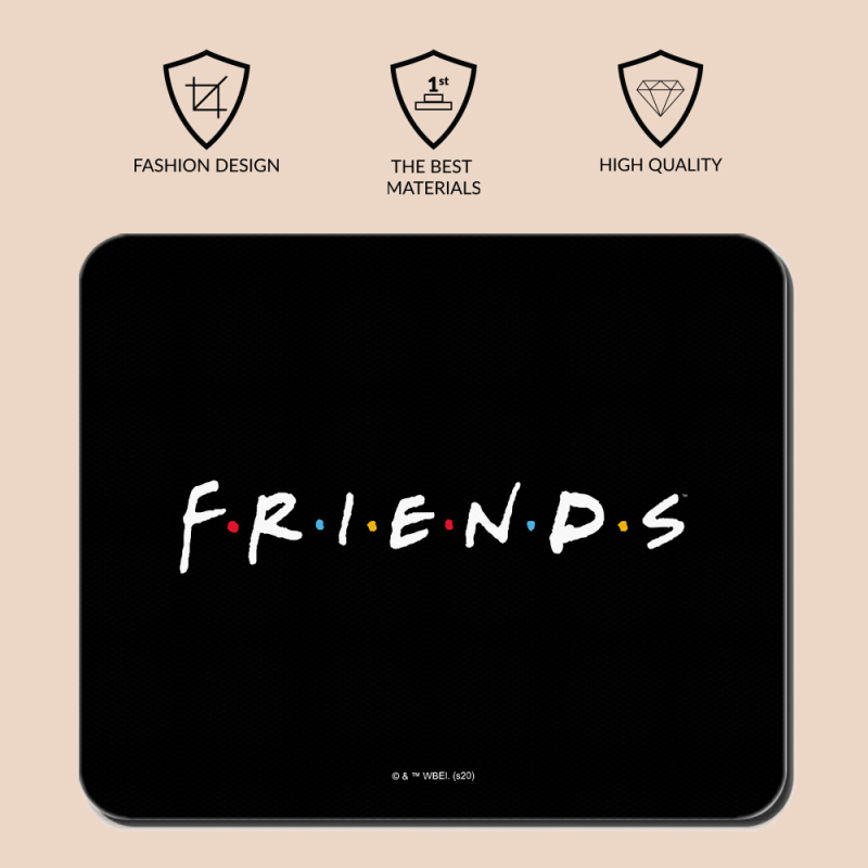Mousepad Friends Black 22cm x 18cm