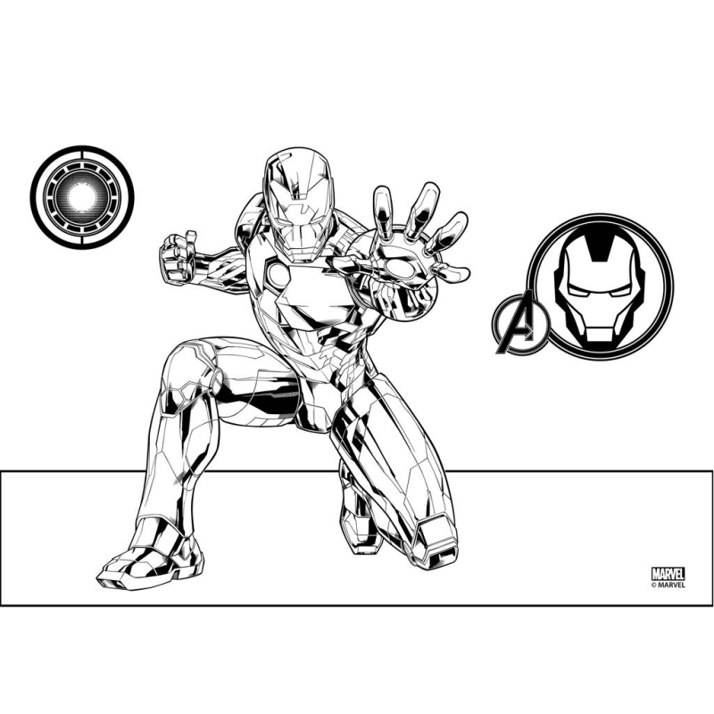 Μπλοκ Ζωγραφικής Iron Man 40φυλ.