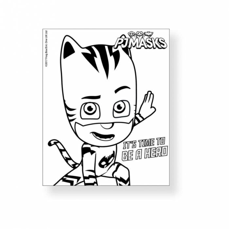 Μπλοκ Ζωγραφικής Pj Masks 16σελ. χρωματισμού και 2σελ. αυτοκόλλητα