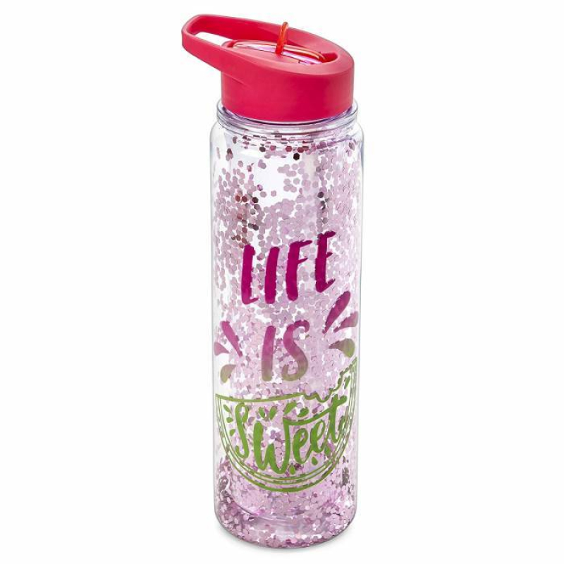 Μπουκάλι Tri-Coastal Design με καλαμάκι Life is Sweet