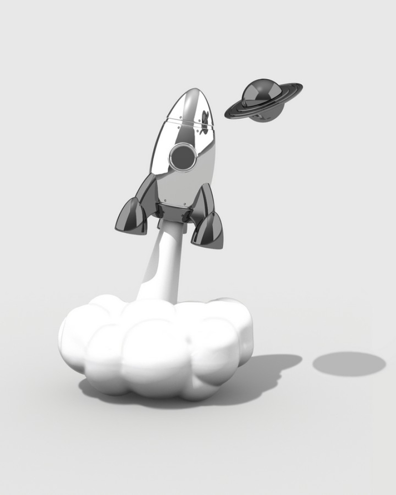 Μπρελόκ Metalmorphose Rocket & Saturn