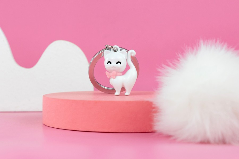 Μπρελόκ Metalmorphose White Cat
