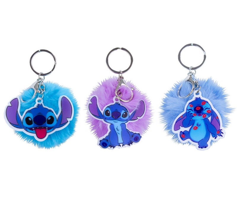 Μπρελόκ Stitch με pompom 7cm