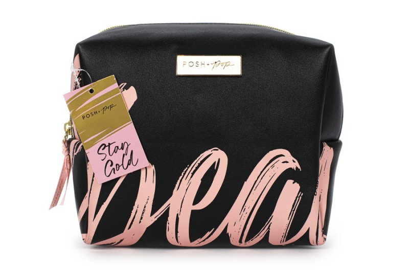 Νεσεσέρ Tri-Coastal Cosmetic Leopard Black Rose Gold
