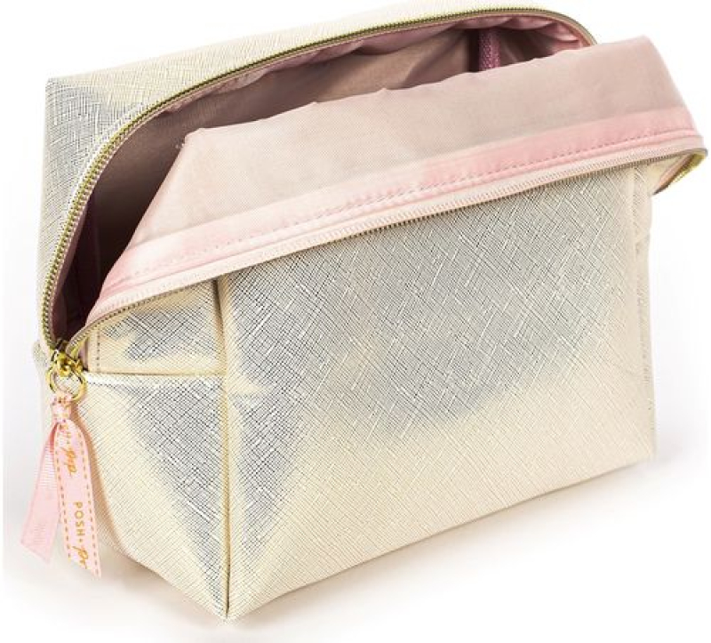 Νεσεσέρ Tri-Coastal Cosmetic Leopard Light Gold Faux Leather