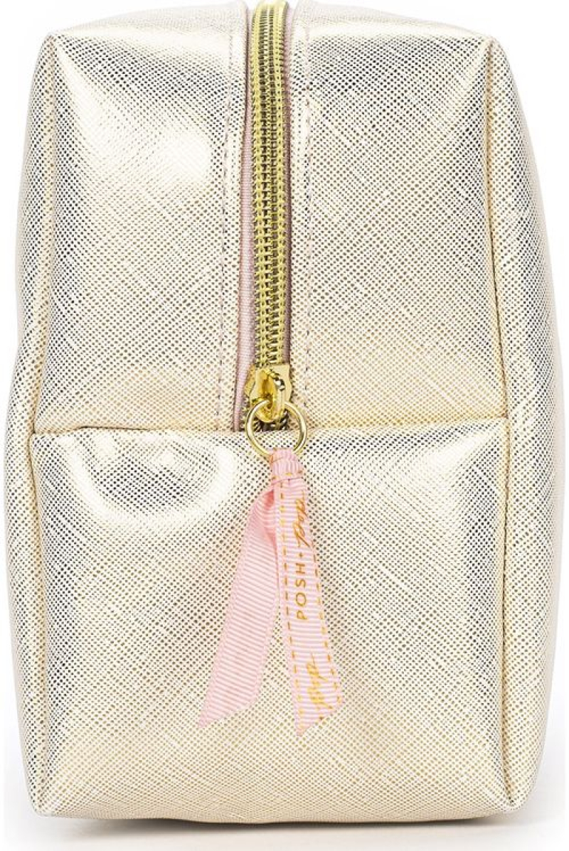 Νεσεσέρ Tri-Coastal Cosmetic Leopard Light Gold Faux Leather