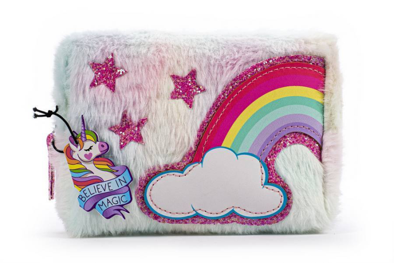 Νεσεσέρ Tri-Coastal χνουδωτό Unicorn Rainbow