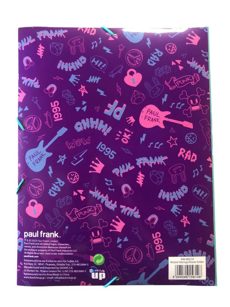 Ντοσιέ με λάστιχο BMU Paul Frank Bubble A4