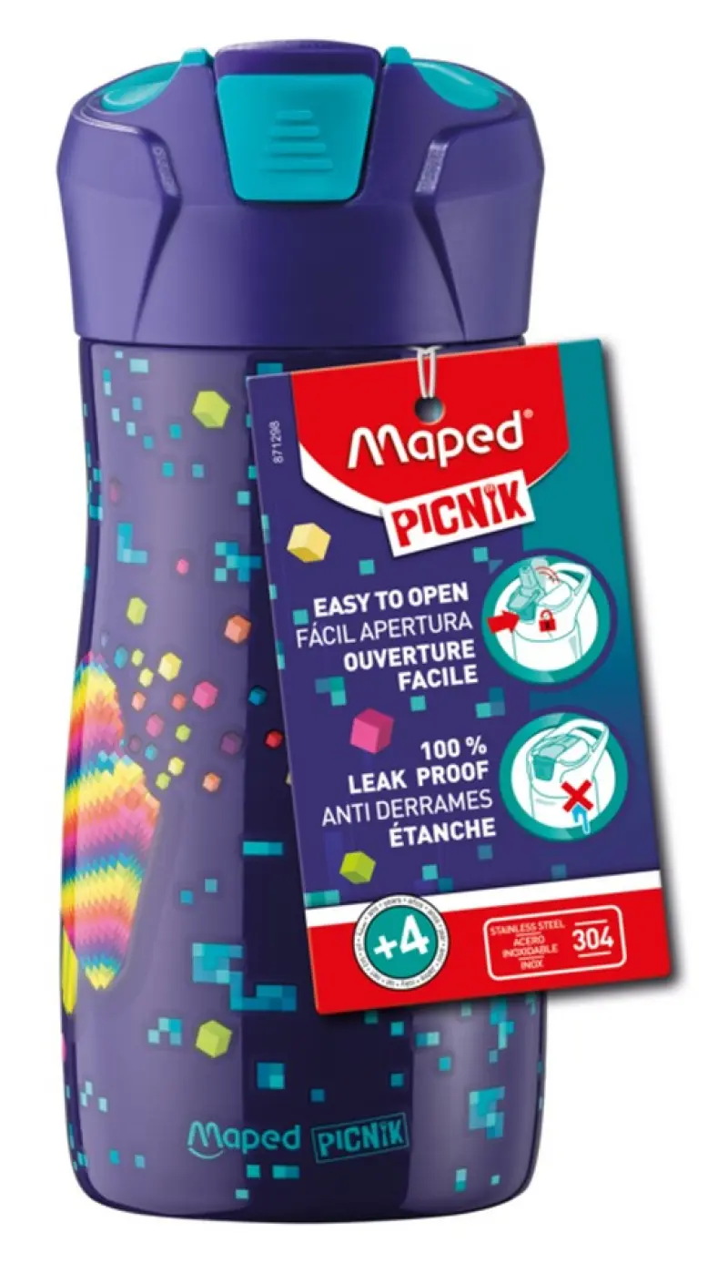 Παγούρι Maped Picnic Concept ανοξείδωτο 430 ml Pixel