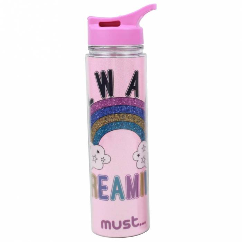 Παγούρι Must πλαστικό με glitter 450ml 000584547