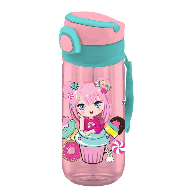 Παγούρι PP Must 500ml με καλαμάκι 4 σχέδια