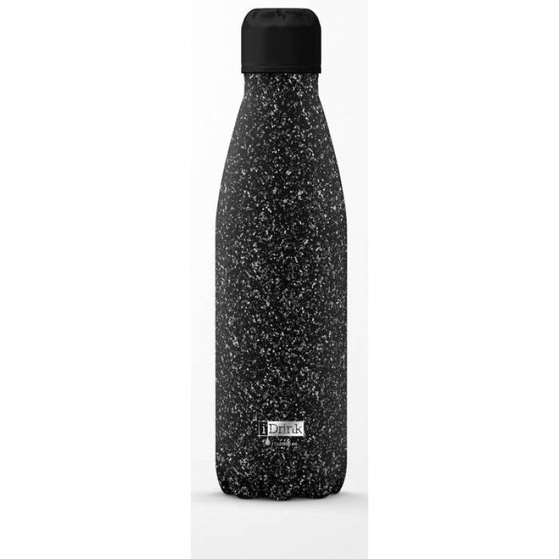 Παγούρι θερμός I Drink Glitter Black 500ml ID0029