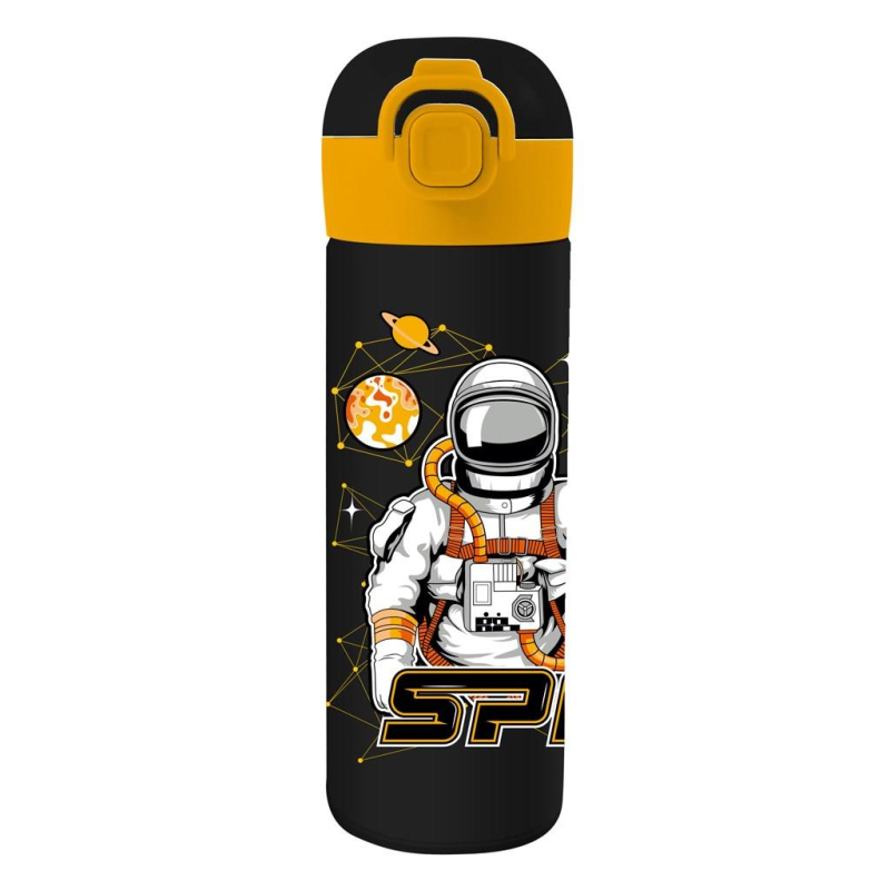 Παγούρι θερμός Must Space ανοξείδωτο με καλαμάκι 500ml