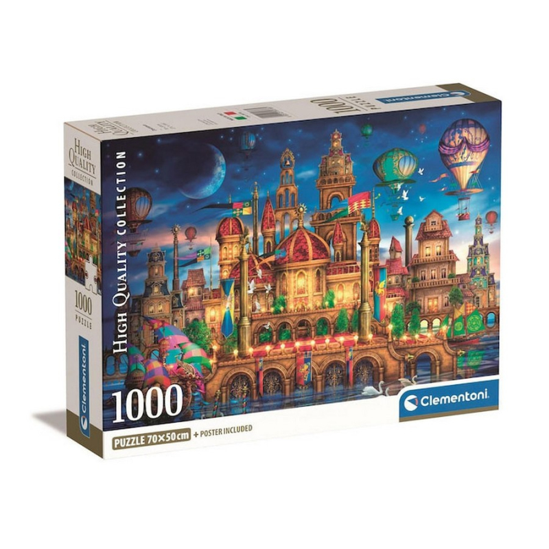 Παζλ Clementoni Fairytale city Downtown 1000 τεμ