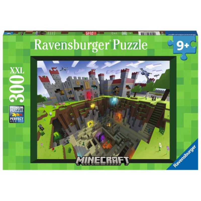 Παζλ Ravensburger 300XXL Minecraft Cutaway