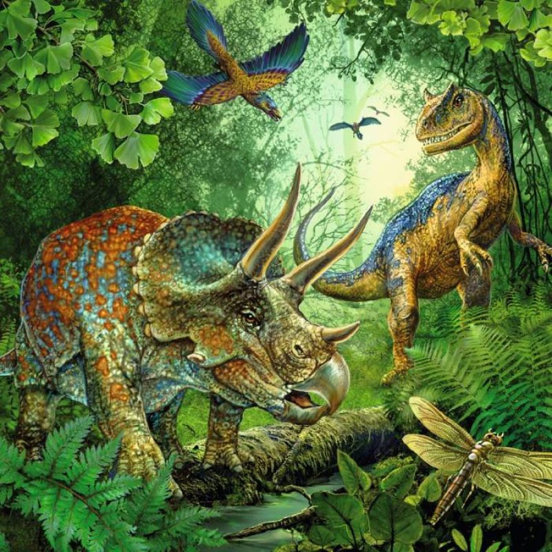 Παζλ Ravensburger 3X49 Δεινόσαυροι