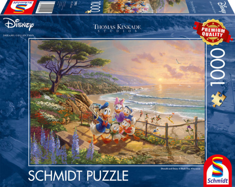 Παζλ Schmidt Kinkade Disney Donald and Daisy A Duck Day Afternoon 1000 τεμ