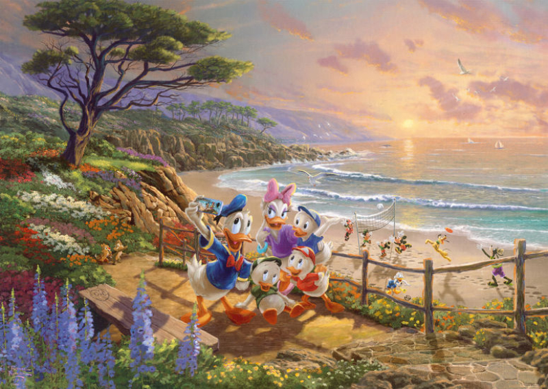 Παζλ Schmidt Kinkade Disney Donald and Daisy A Duck Day Afternoon 1000 τεμ