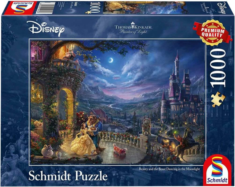 Παζλ Schmidt Kinkade Disney Η Πεντάμορφη και το Τέρας Σεληνοφώς 1000τεμ.