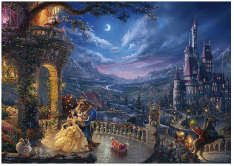 Παζλ Schmidt Kinkade Disney Η Πεντάμορφη και το Τέρας Σεληνοφώς 1000τεμ.