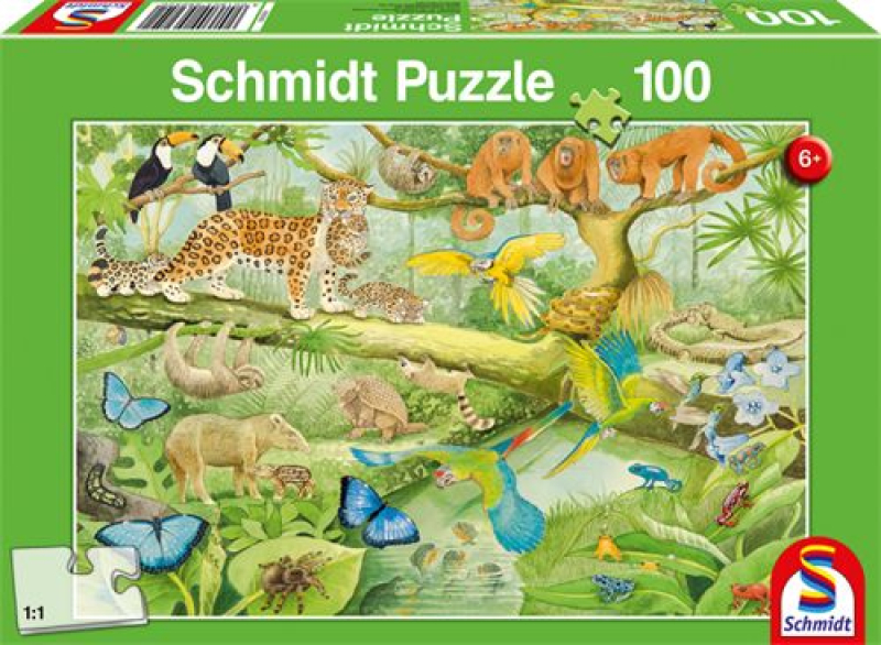 Παζλ Schmidt Ζώα της ζούγκλας 100τεμ.