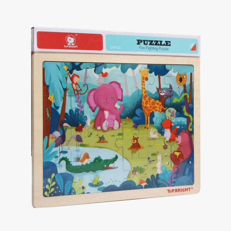 Παζλ Top Bright Forest Animal ξύλινο 24 τεμ