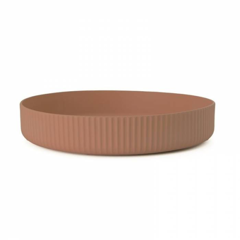 Πιατέλα σερβιρίσματος Bioloco plant deluxe terracotta 27x5cm