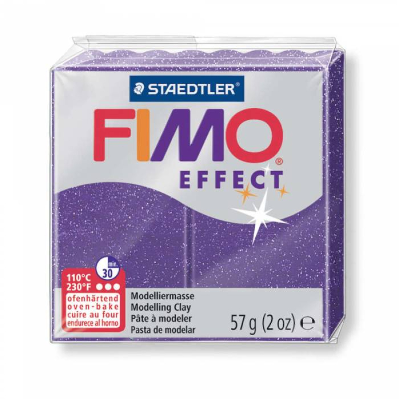 Πηλός Staedtler Fimo Effect Glitter Purple 57gr