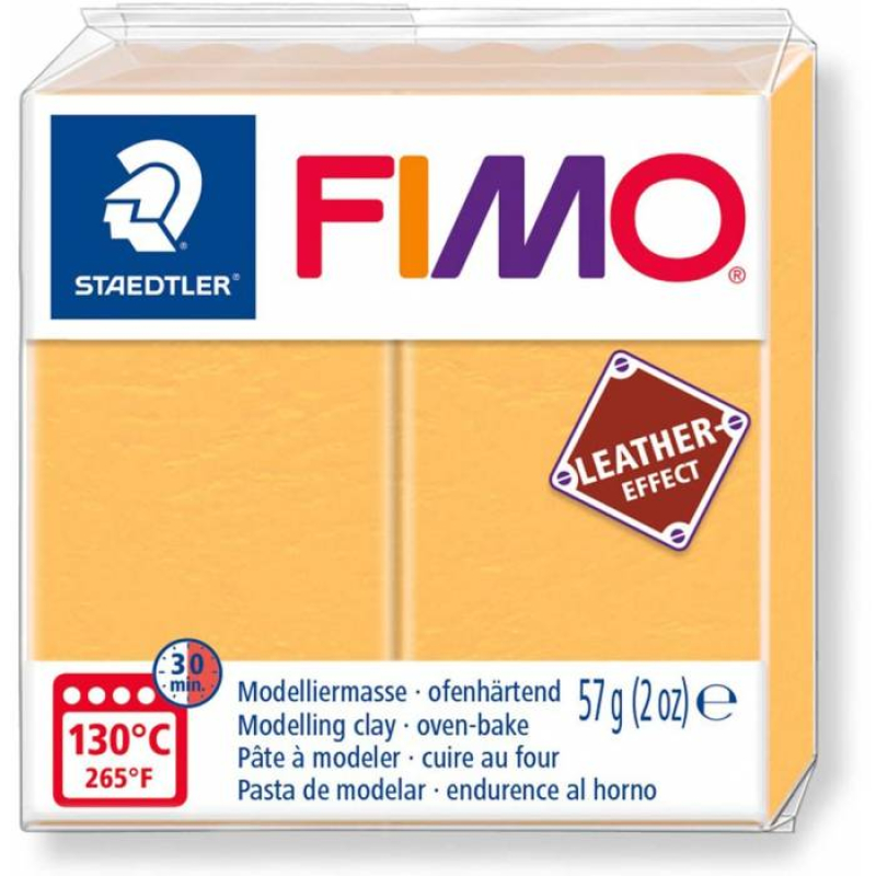 Πηλός Staedtler Fimo Leather Saffron Yellow 109 57gr