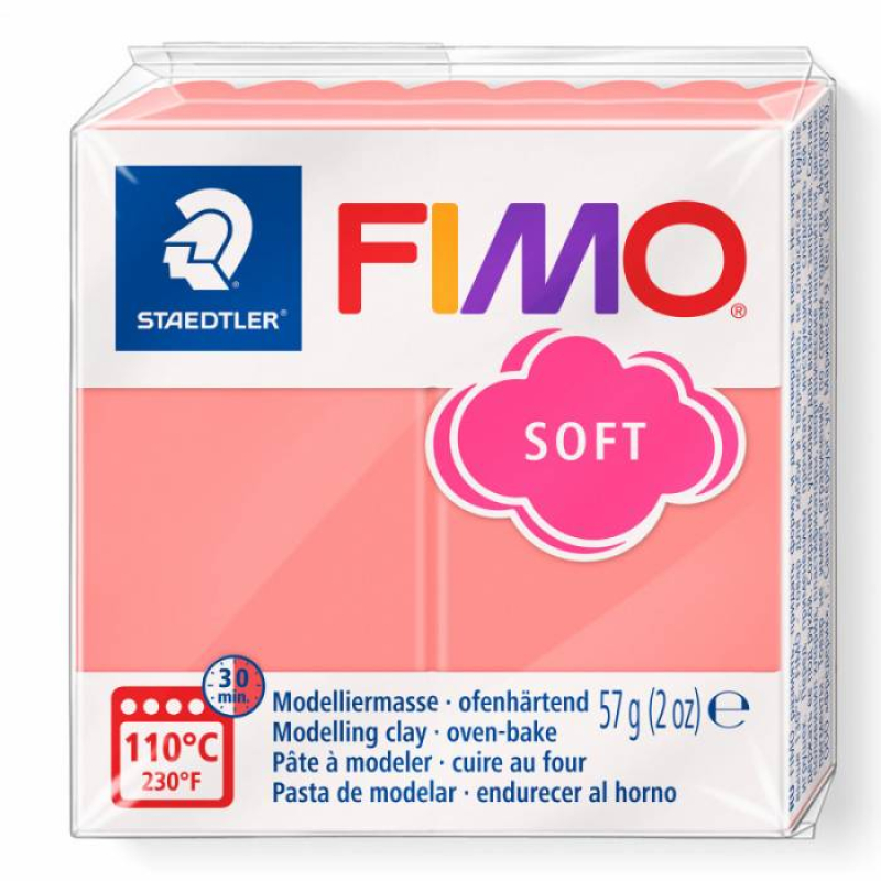 Πηλός Staedtler Fimo Soft Pink Grapefruit 57gr