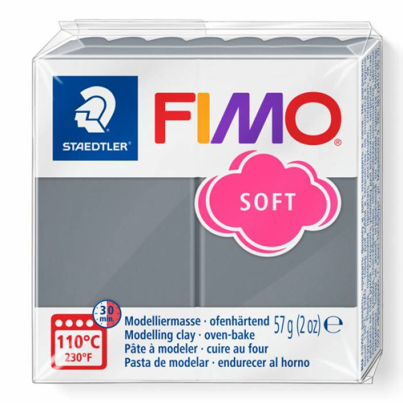 Πηλός Staedtler Fimo Soft Stormy Grey 57gr